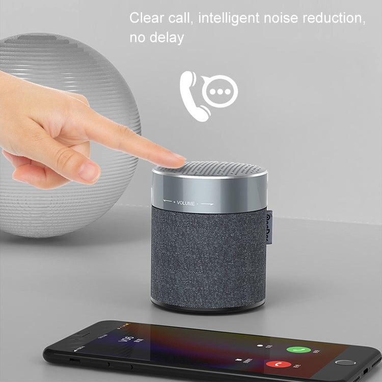 Oneder V13 Mini Wireless Bluetooth Speaker, Support Hands-free & TF & FM & AUX(Grey) - Desktop Speaker by OneDer | Online Shopping UK | buy2fix