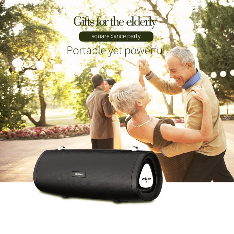 ZEALOT S39 Portable Subwoofer Wireless Bluetooth Speaker with Built-in Mic, Support Hands-Free Call & TF Card & AUX (Black) - Desktop Speaker by ZEALOT | Online Shopping UK | buy2fix