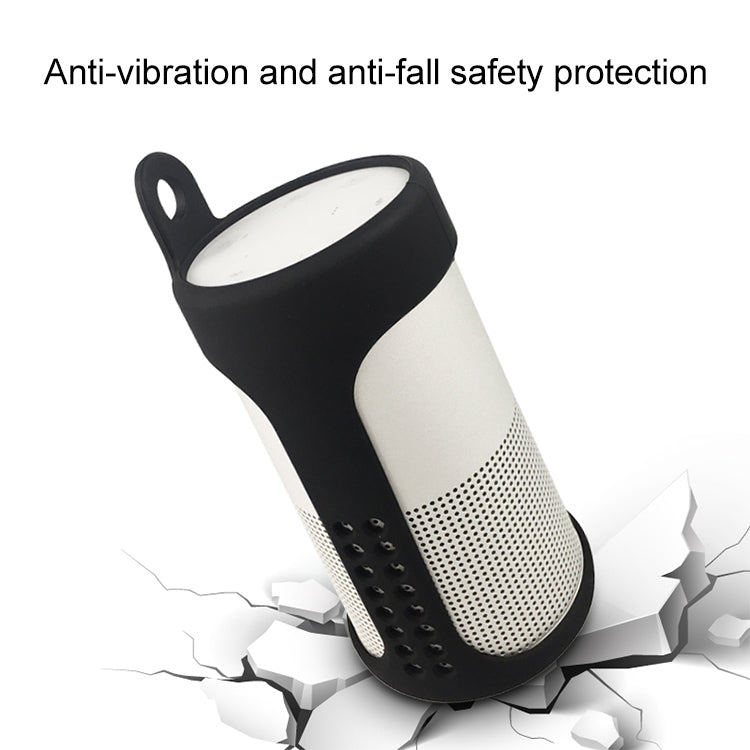 Portable Shockproof Silica Gel Bluetooth Speaker Protective Case for Bose Soundlink Revolve (Blue) - Protective Case by buy2fix | Online Shopping UK | buy2fix