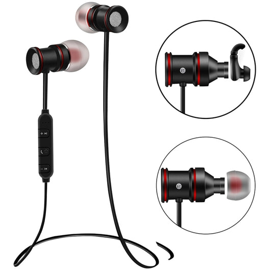 BTH-828 Magnetic In-Ear Sport Wireless Bluetooth V4.1 Stereo Waterproof Earbuds Earphone with Mic, for iPhone, Samsung, HTC, LG, Sony and other Smartphones by buy2fix