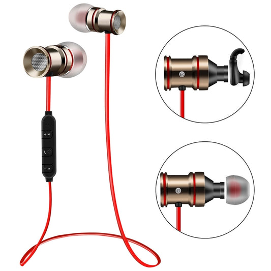 BTH-828 Magnetic In-Ear Sport Wireless Bluetooth V4.1 Stereo Waterproof Earbuds Earphone with Mic, for iPhone, Samsung, HTC, LG, Sony and other Smartphones by buy2fix