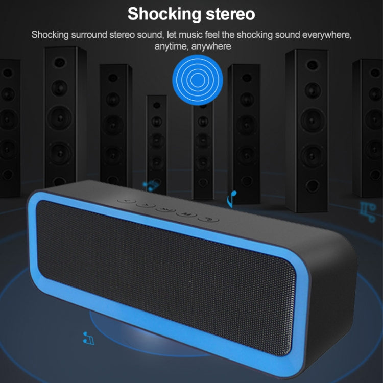 EBS-308 Outdoor Portable Mini Wireless Bluetooth Subwoofer Speaker(Black) - Waterproof Speaker by buy2fix | Online Shopping UK | buy2fix
