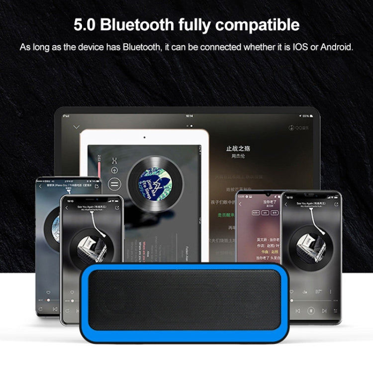 EBS-308 Outdoor Portable Mini Wireless Bluetooth Subwoofer Speaker(Black) - Waterproof Speaker by buy2fix | Online Shopping UK | buy2fix