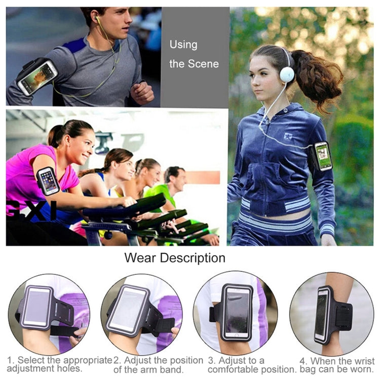 For iPhone 8 Plus & 7 Plus Sport Armband Case with Key Pocket(White) - 5.5~6.5 inch by buy2fix | Online Shopping UK | buy2fix