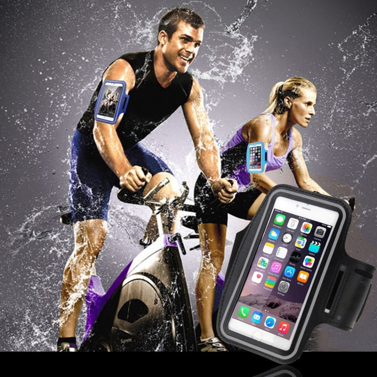 For iPhone 8 Plus & 7 Plus Sport Armband Case with Key Pocket(White) - 5.5~6.5 inch by buy2fix | Online Shopping UK | buy2fix