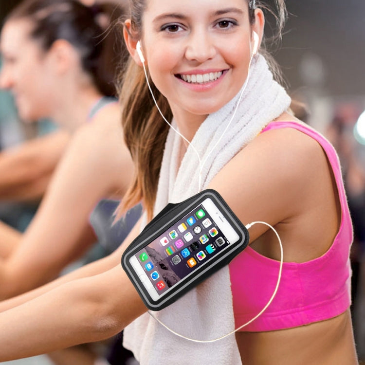 For iPhone 8 Plus & 7 Plus Sport Armband Case with Key Pocket(White) - 5.5~6.5 inch by buy2fix | Online Shopping UK | buy2fix