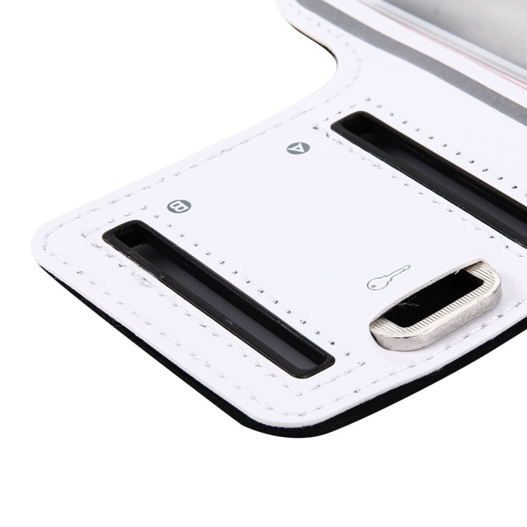 For iPhone 8 Plus & 7 Plus Sport Armband Case with Key Pocket(White) - 5.5~6.5 inch by buy2fix | Online Shopping UK | buy2fix