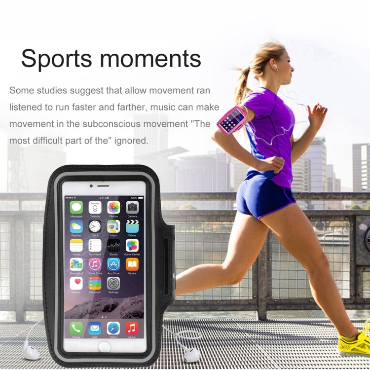For iPhone 8 Plus & 7 Plus Sport Armband Case with Key Pocket(White) - 5.5~6.5 inch by buy2fix | Online Shopping UK | buy2fix