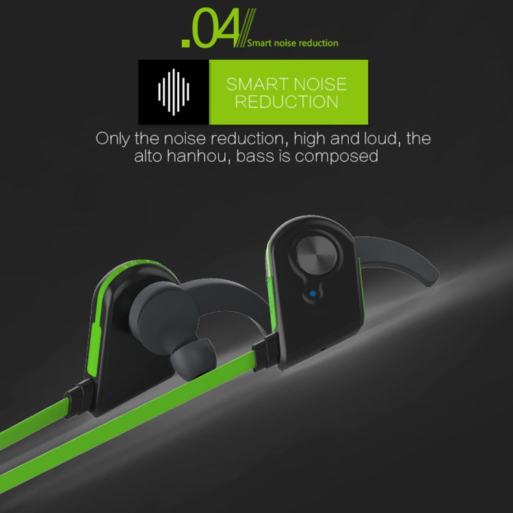 S20 Magnetic Switch Sweatproof Motion Wireless Bluetooth In-Ear Headset with Indicator Light & Mic, Distance: 10m, For iPad, Laptop, iPhone, Samsung, HTC, Huawei, Xiaomi, and Other Smart Phones(Green) - Bluetooth Earphone by buy2fix | Online Shopping UK | buy2fix