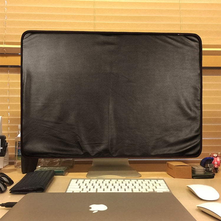 For 27 inch Apple iMac Portable Dustproof Cover Desktop Apple Computer LCD Monitor Cover with Pockets , Size: 68x48.2cm(Black) - Others Accessories by buy2fix | Online Shopping UK | buy2fix