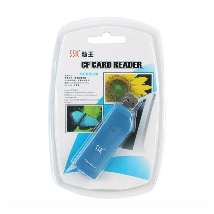SSK SCRS028 USB 2.0 Interface External Card Reader, Supports CF Card / MD by buy2fix