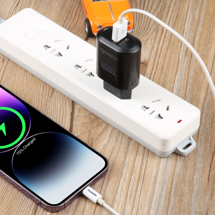 LZ-2117 18W QC3.0 3.1A USB Fast Charger, EU Plug(Black) by buy2fix