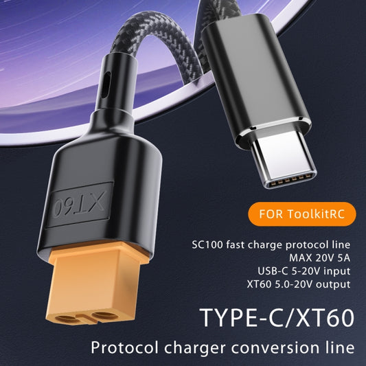 USB-C / Type-C to XT60 Data Cable, Length: 100cm by buy2fix