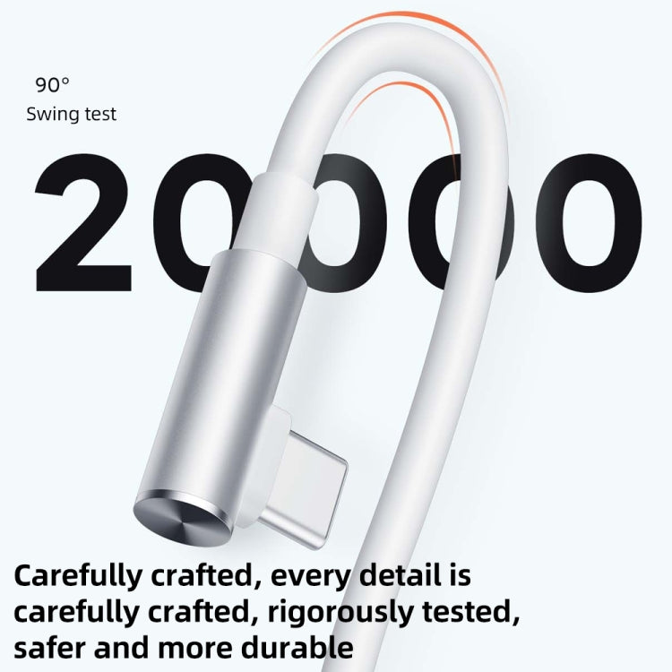 Original Xiaomi 6A USB to USB-C / Type-C 90 Degree Elbow Fast Charging Data Cable, Length: 1.5m by Xiaomi