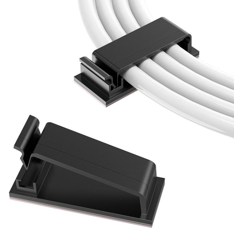 HG2613 20 PCS Desktop Data Cable Organizer Fixing Clip (Black) - Cable Organizer by buy2fix | Online Shopping UK | buy2fix