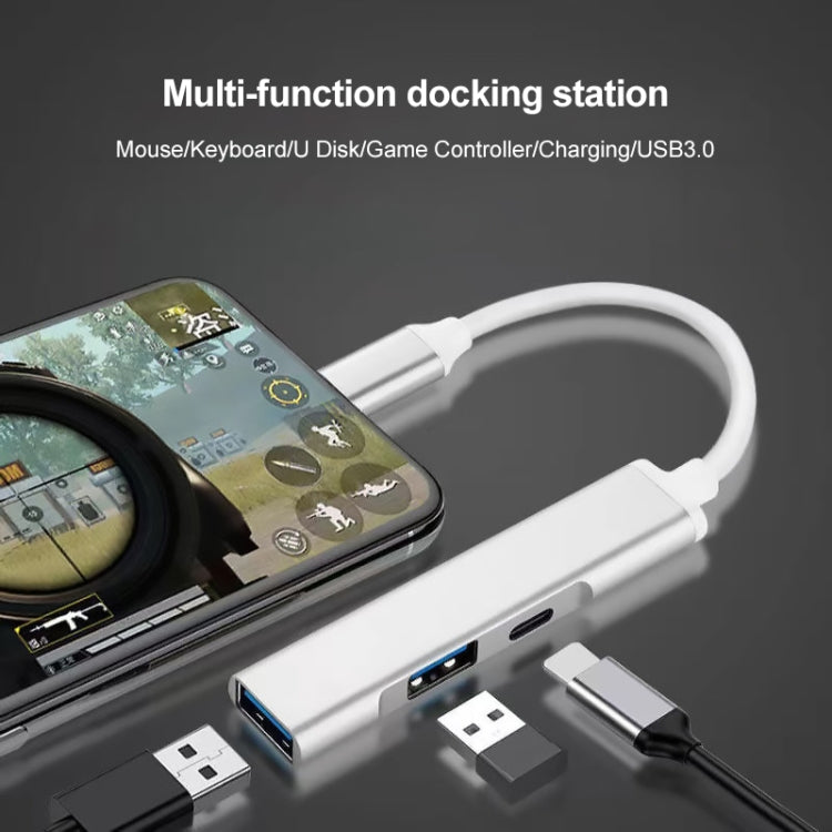 S-206 3 in 1 8 Pin Male to 2 x USB 3.0 + 8 Pin Female Camera Reader Adapter by buy2fix