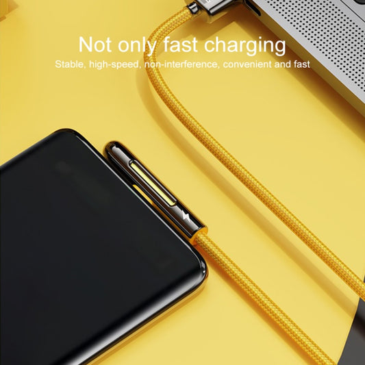 ROCK M3 8 Pin T-shape PD Fast Charging Data Cable, Length: 1m(Orange) by ROCK