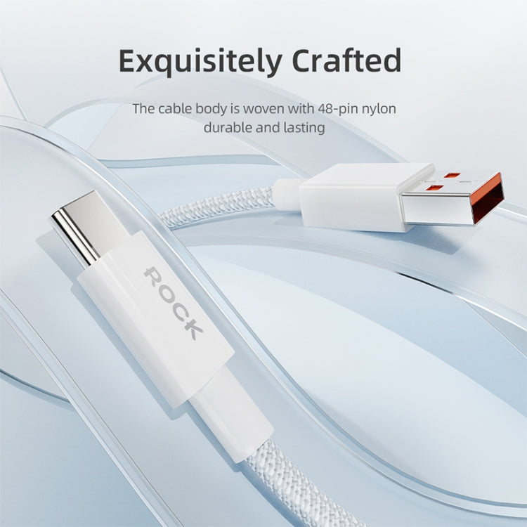 ROCK Z20 1m 6A USB to USB-C / Type-C Fast Charging Data Cable - USB-C & Type-C Cable by ROCK | Online Shopping UK | buy2fix