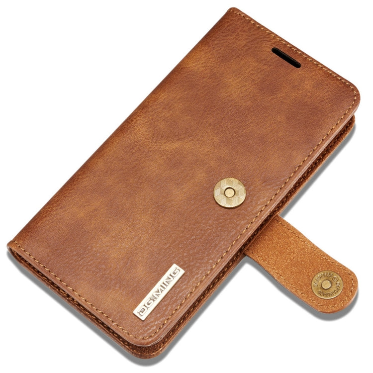 DG.MING for iPhone 8 Plus & iPhone 7 Plus Crazy Horse Texture Horizontal Flip Detachable Magnetic Protective Case with Holder & Card Slots & Wallet(Brown) - More iPhone Cases by DG.MING | Online Shopping UK | buy2fix