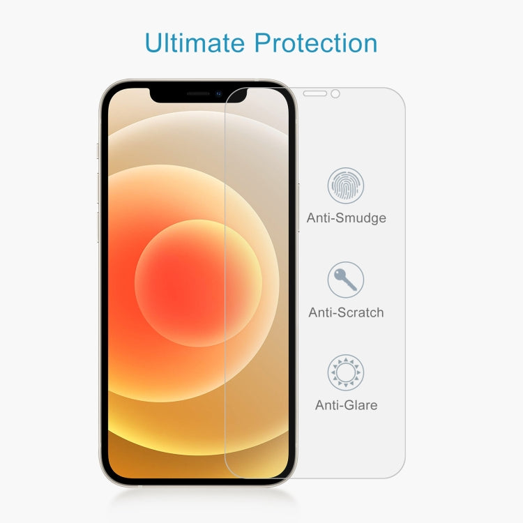For iPhone 12 / 12 Pro 0.26mm 9H 2.5D Tempered Glass Film (Open Hole) - iPhone 12 / 12 Pro Tempered Glass by DIYLooks | Online Shopping UK | buy2fix