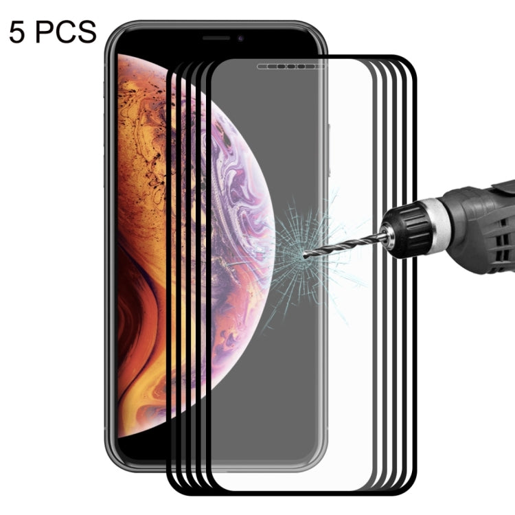 For iPhone XS Max ENKAY Hat-Prince 0.2mm 9H 2.5D Full Screen Tempered Glass Film(Black) - iPhone XS Max Tempered Glass by ENKAY | Online Shopping UK | buy2fix