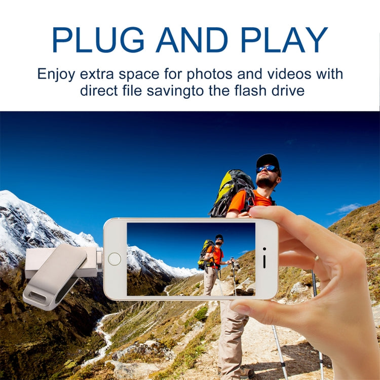 RQW-10G 2 in 1 USB 2.0 & 8 Pin 16GB Flash Drive, for iPhone & iPad & iPod & Most Android Smartphones & PC Computer by buy2fix