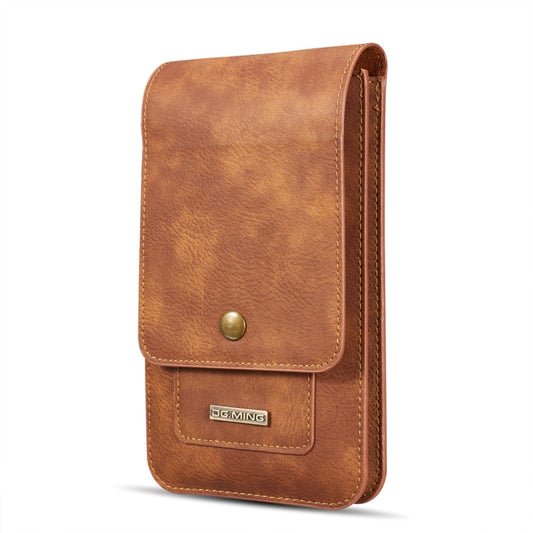 DG.MING Universal Cowskin Leather Protective Case Bag Waist Bag with Card Slots & Hook by DG.MING