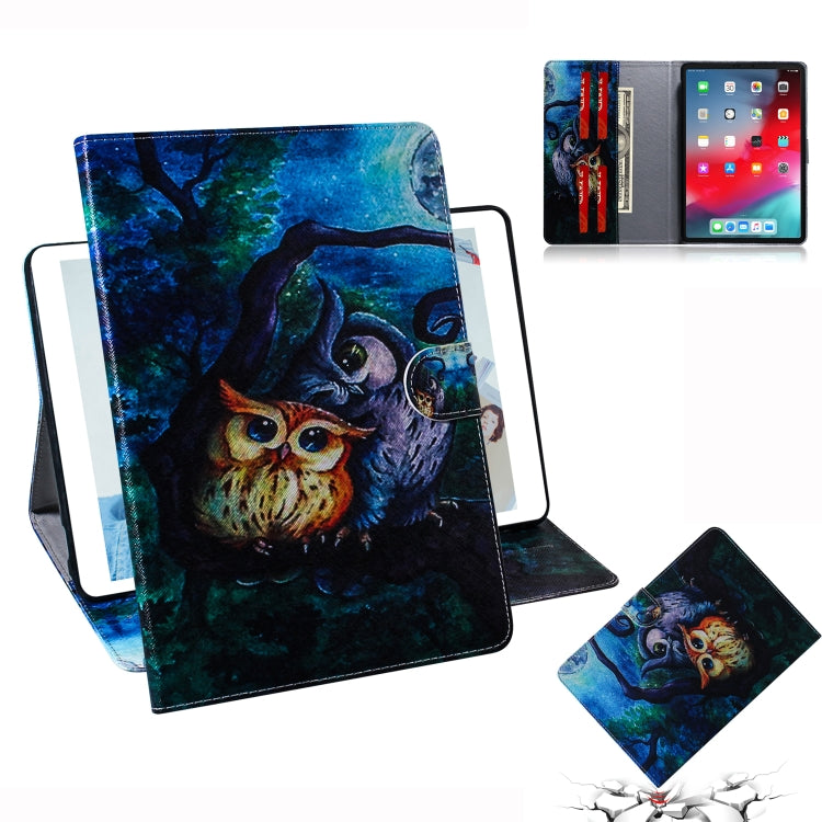 Oil Owl Pattern Horizontal Flip Leather Case for iPad Pro 11 inch (2018), with Holder & Card Slot & Wallet - iPad Pro 11 (2018) Cases by buy2fix | Online Shopping UK | buy2fix
