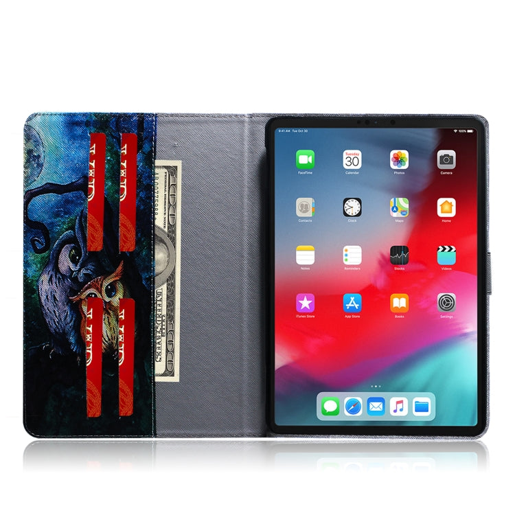 Oil Owl Pattern Horizontal Flip Leather Case for iPad Pro 11 inch (2018), with Holder & Card Slot & Wallet - iPad Pro 11 (2018) Cases by buy2fix | Online Shopping UK | buy2fix