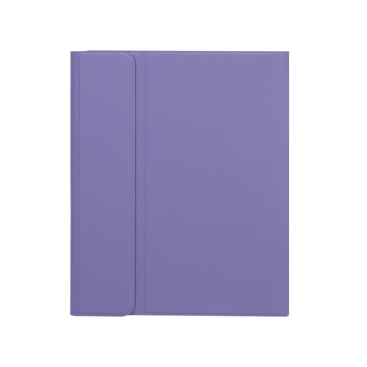 X-11B Skin Plain Texture Detachable Bluetooth Keyboard Tablet Case for iPad Pro 11 inch 2020 / 2018, with Pen Slot (Light Purple) by buy2fix