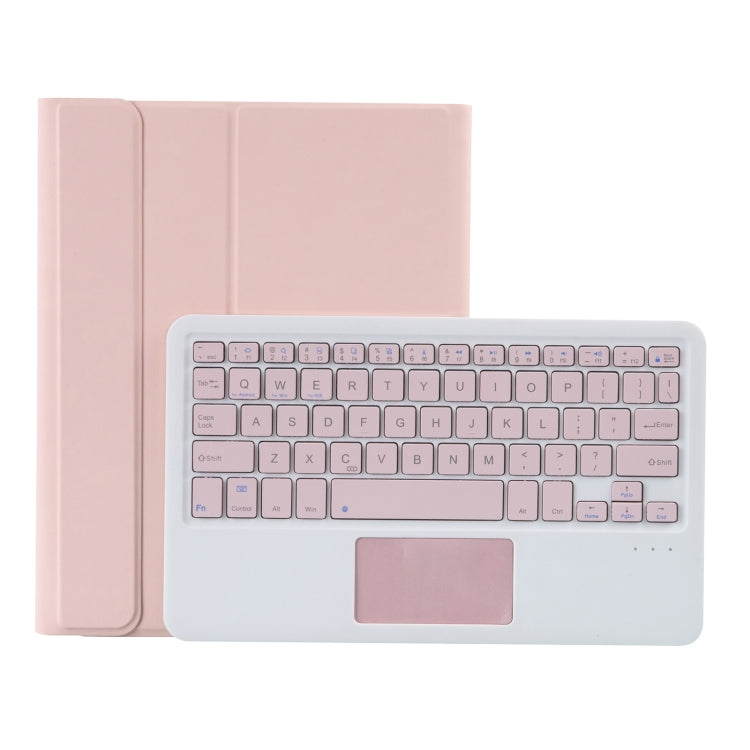 YT11B-A Detachable Candy Color Bluetooth Keyboard Leather Tablet Case with Touch Pad & Pen Slot & Holder for iPad Pro 11 2022 / 2021 / Air 5 / Air 4 (Pink) - For iPad Pro by buy2fix | Online Shopping UK | buy2fix