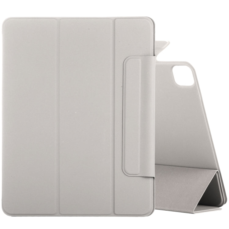 For iPad Pro 11 2022 / 2021 / 2020 / 2018 / Air 2020 10.9 Horizontal Flip Ultra-thin Fixed Buckle Magnetic PU Leather Tablet Case With Three-folding Holder & Sleep / Wake-up Function(Grey) - iPad Pro 11 (2022/2021) Cases by buy2fix | Online Shopping UK | buy2fix