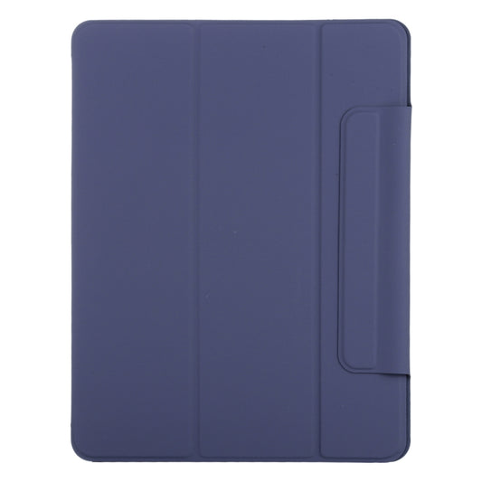 For iPad Air 13 2024 / 2025 / Pro 12.9 2020 Double-sided Magnetic Flip PU Leather Tablet Case With Holder & Sleep / Wake-up Function(Dark Blue) by buy2fix