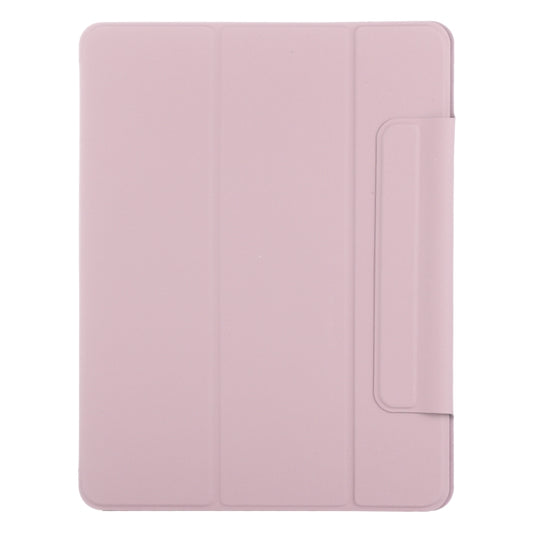 For iPad Air 13 2024 / 2025 / Pro 12.9 2020 Double-sided Magnetic Flip PU Leather Tablet Case With Holder & Sleep / Wake-up Function(Rose Gold) by buy2fix