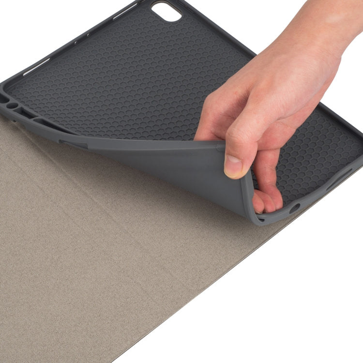 RK11 For iPad Pro 11 inch Silk Texture Detachable Plastic Bluetooth Keyboard Leather Tablet Case with Pen Slot & Stand Function(Red) by buy2fix