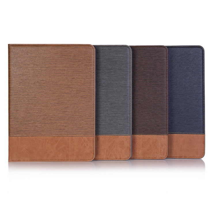 Cross Texture Horizontal Flip PU Leather Case for iPad Air 11 2024 / iPad Pro 11 inch (2018), with Holder & Card Slots & Wallet(Brown) by buy2fix