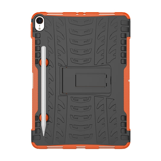 Tire Texture TPU+PC Shockproof Case for iPad Pro 11 inch (2018), with Holder & Pen Slot (Orange) - iPad Pro 11 (2018) Cases by buy2fix | Online Shopping UK | buy2fix