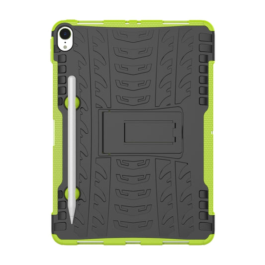 Tire Texture TPU+PC Shockproof Case for iPad Pro 11 inch (2018), with Holder & Pen Slot (Green) - iPad Pro 11 (2018) Cases by buy2fix | Online Shopping UK | buy2fix