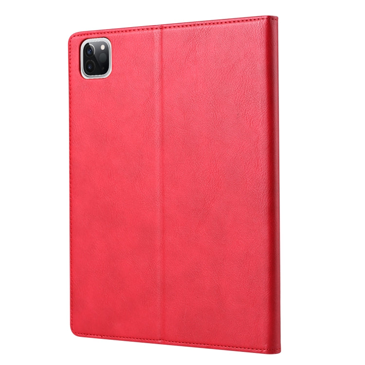 Knead Skin Texture Horizontal Flip Leather Case for iPad Pro 12.9 inch 2022/2021/2020/2018, with Photo Frame & Holder & Card Slots & Wallet & Pen Slot (Red) - iPad Pro 12.9 (2018) Cases by buy2fix | Online Shopping UK | buy2fix