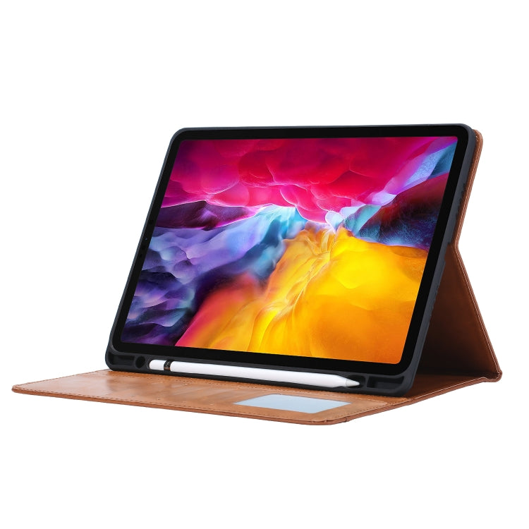 Knead Skin Texture Horizontal Flip Leather Case for iPad Pro 12.9 inch 2022/2021/2020/2018, with Photo Frame & Holder & Card Slots & Wallet & Pen Slot (Red) - iPad Pro 12.9 (2018) Cases by buy2fix | Online Shopping UK | buy2fix