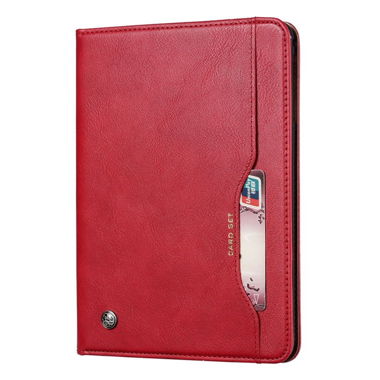 Knead Skin Texture Horizontal Flip Leather Case for iPad Mini 2019, with Photo Frame & Holder & Card Slots & Wallet & Pen Slot (Red) - iPad mini (2019) / mini 5 Cases by buy2fix | Online Shopping UK | buy2fix