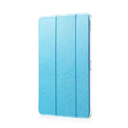 Silk Texture Horizontal Flip Magnetic PU Leather Case for iPad Air 13 2024 / iPad Pro 12.9 inch (2018), with Three-folding Holder & Sleep / Wake-up Function(Blue) by buy2fix