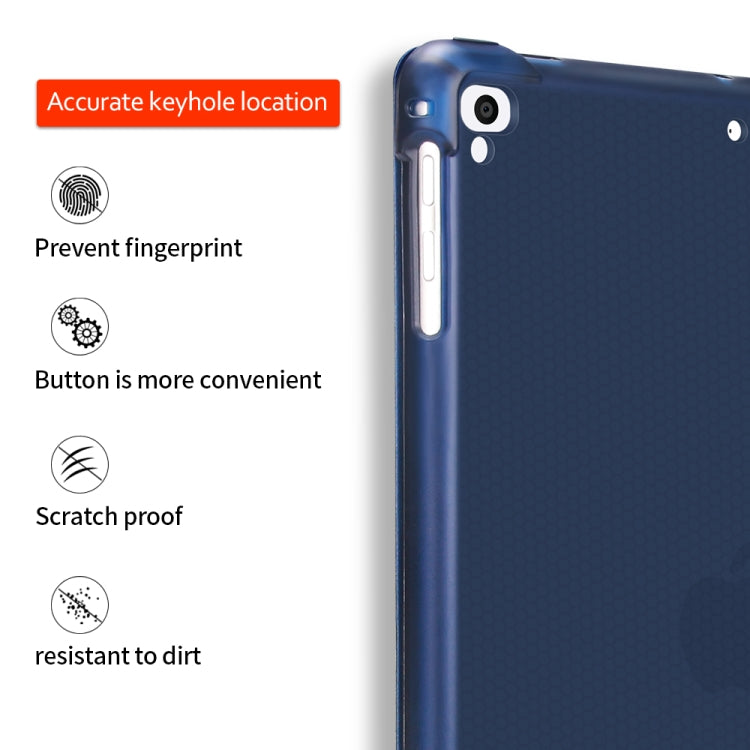 Multi-folding Shockproof TPU Protective Case for iPad 9.7 (2018) / 9.7 (2017) / air / air2, with Holder & Pen Slot(Red) - iPad 9.7 (2018) & (2017) Cases by buy2fix | Online Shopping UK | buy2fix
