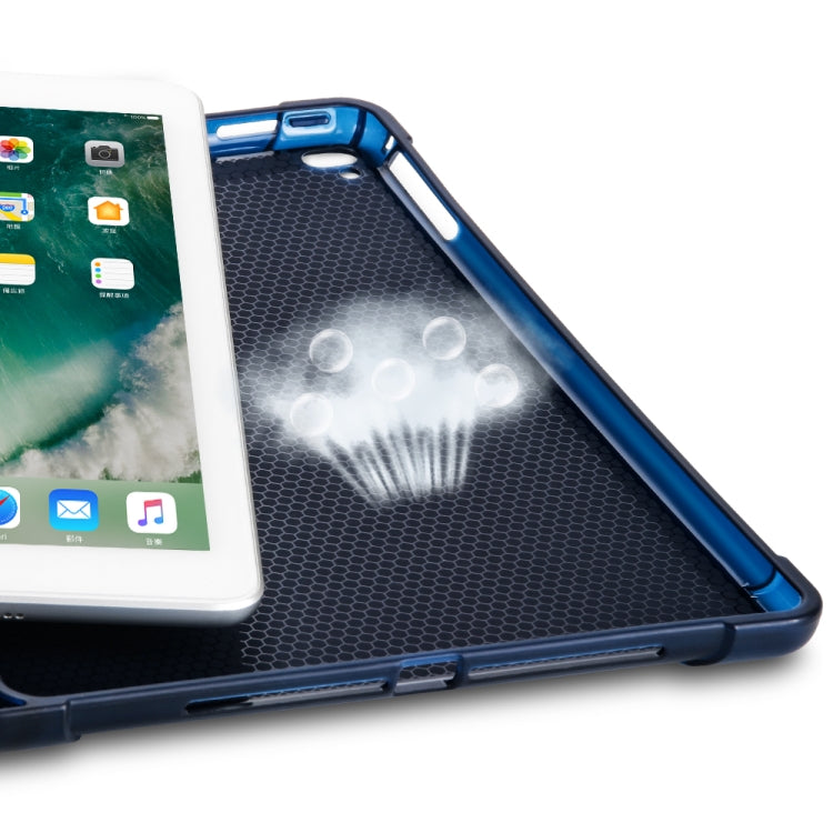 Multi-folding Shockproof TPU Protective Case for iPad 9.7 (2018) / 9.7 (2017) / air / air2, with Holder & Pen Slot(Red) - iPad 9.7 (2018) & (2017) Cases by buy2fix | Online Shopping UK | buy2fix