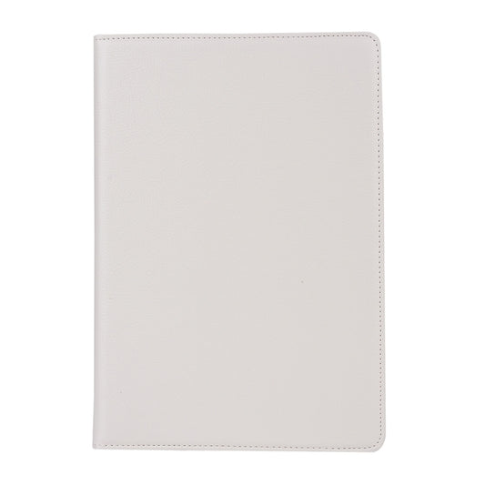 Litchi Texture 360 Degree Spin Multi-function Horizontal Flip Leather Protective Case with Holder for iPad Pro 10.5 inch / iPad Air (2019) (White) by buy2fix