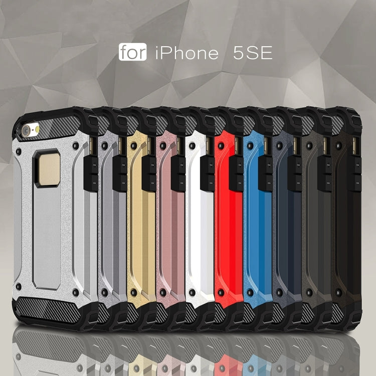Tough Armor TPU + PC Combination Case for iPhone SE & 5 & 5s(Gold) by buy2fix