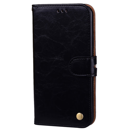 For iPhone X / XS Business Style Oil Wax Texture Horizontal Flip Leather Case with Holder & Card Slots & Wallet (Black) by buy2fix