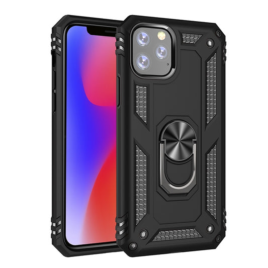 Armor Shockproof TPU + PC Protective Case for iPhone 11 Pro, with 360 Degree Rotation Holder(Black) by buy2fix