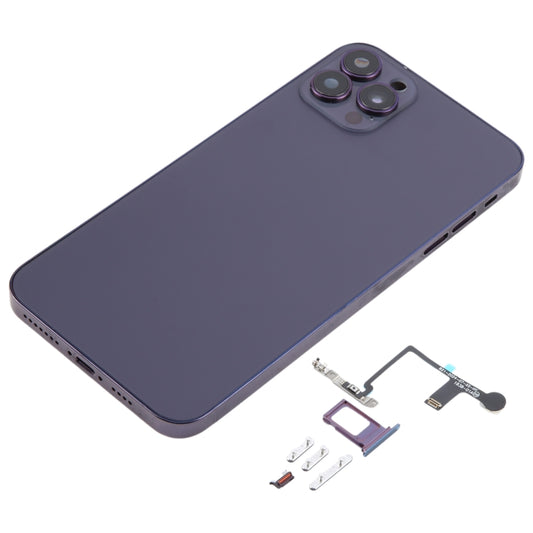 Back Cover with Appearance Imitation of iP14 Pro Max for iPhone XS Max(Purple) by buy2fix