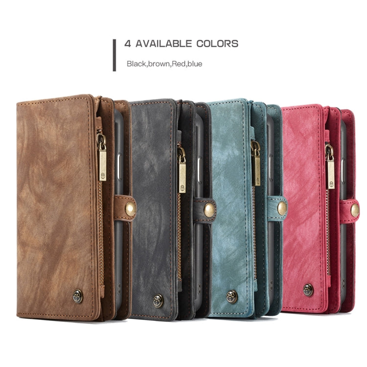 For iPhone XS Max CaseMe Detachable Multifunctional Horizontal Flip Leather Case with Card Slot & Holder & Zipper Wallet & Photo Frame (Red) - More iPhone Cases by CaseMe | Online Shopping UK | buy2fix